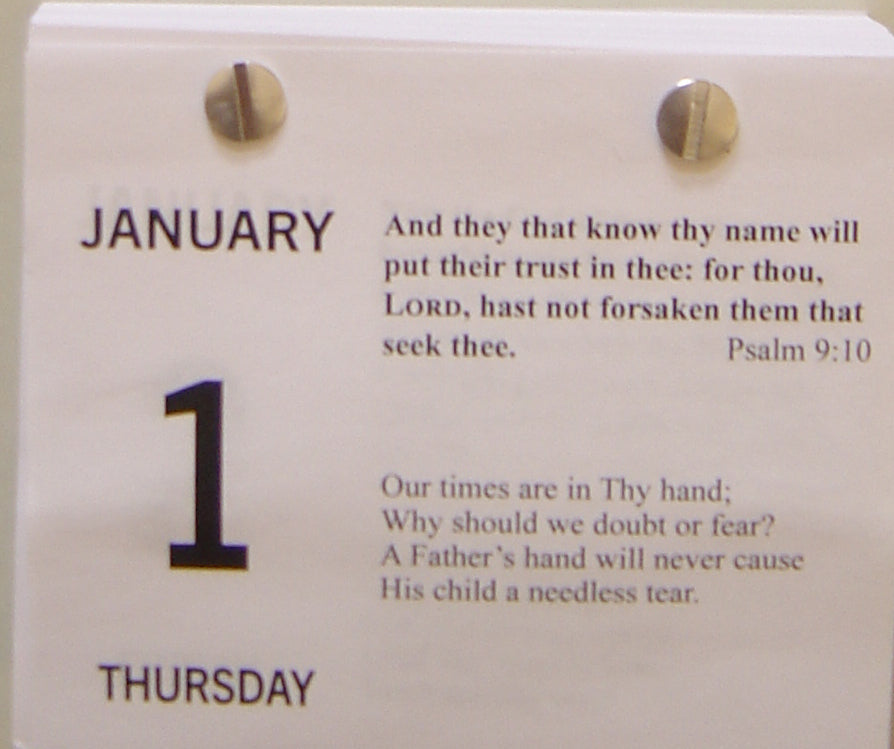 Cheering Words Day to a sheet tear off Calendar  Block only